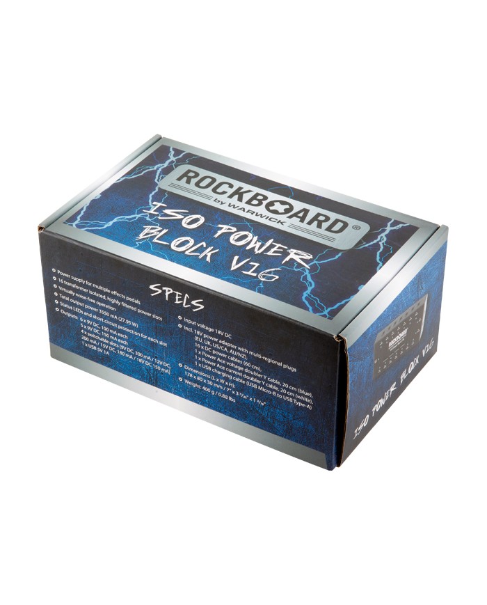Rockboard Power Block ISO 16 Sorties 9/12/15/18V