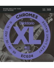 D'addario XL Chrome Filet Plat 11-50
