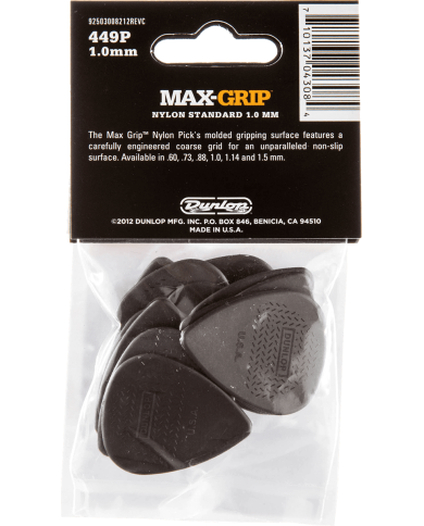 Dunlop Max Grip 1.00mm Sachet de 12